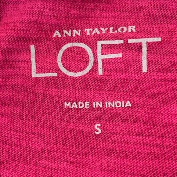 Ann Taylor Loft pink long sleeve top, S - Picture 6 of 7
